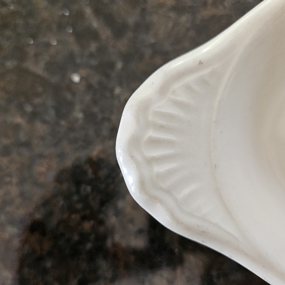 Hall 528 White Ironstone Small Oval Bowl - Picture 3 of 4